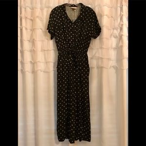 Black/white jumpsuit size small
